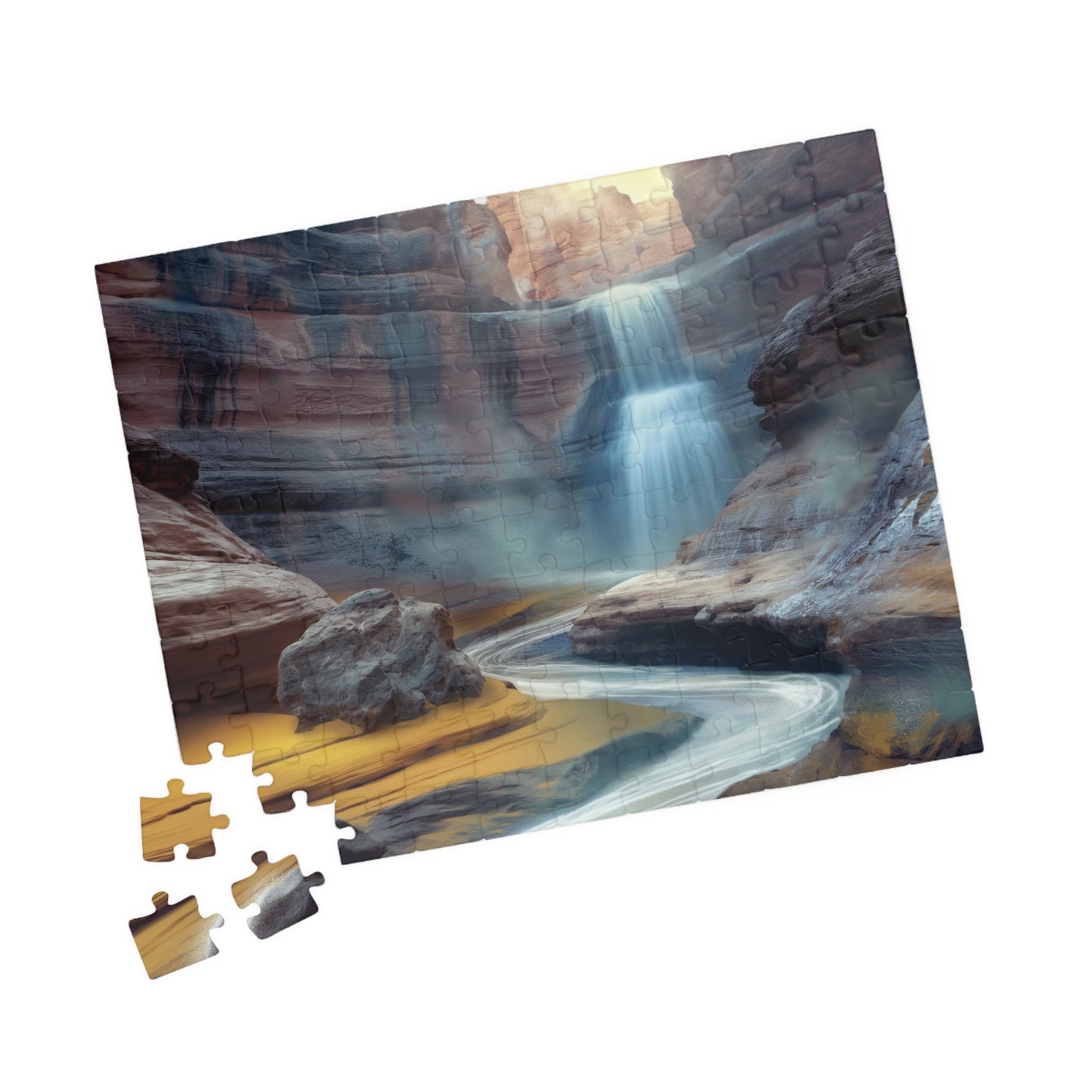 Waterfall on Mars, Gift from the Dirt (Jigsaw Puzzle)
