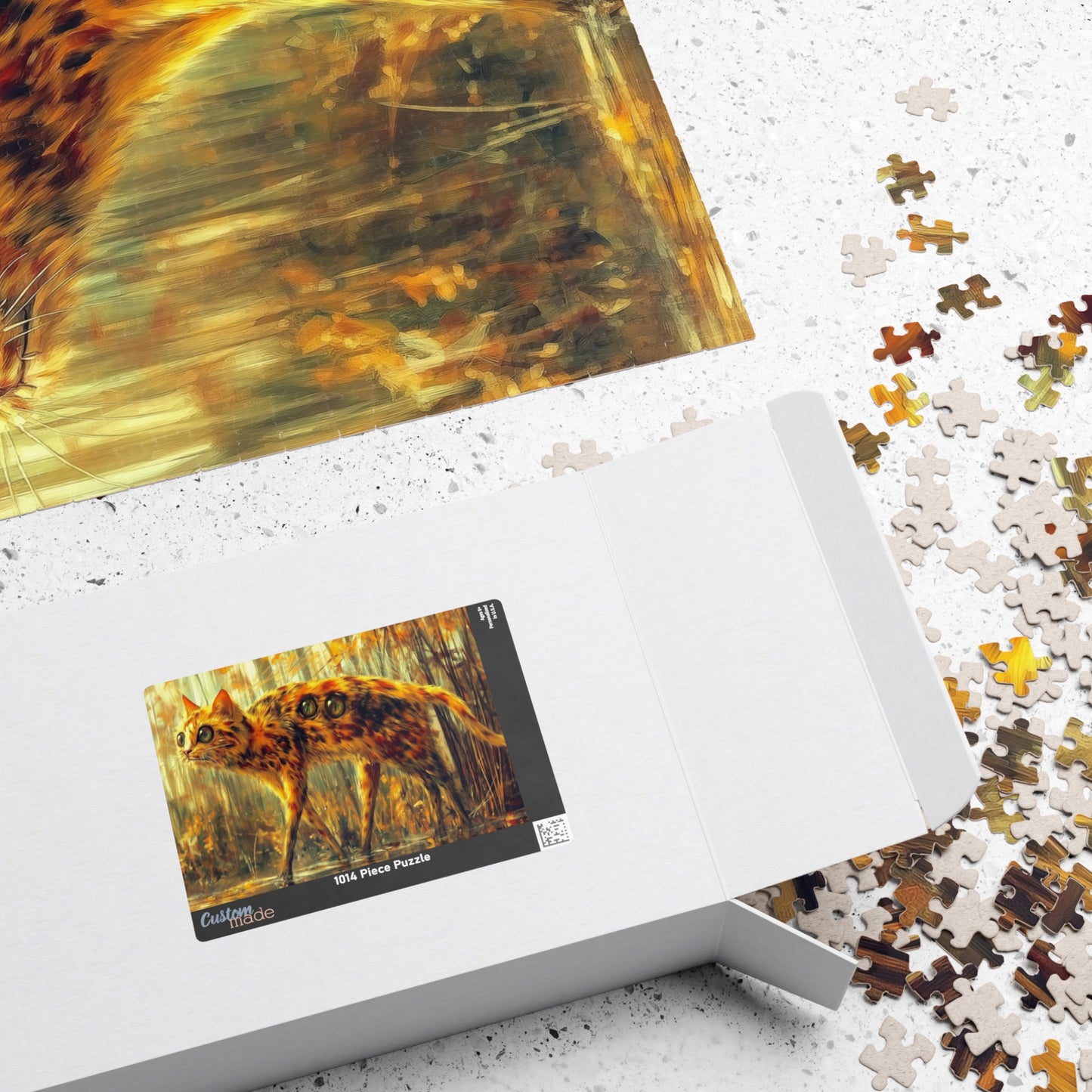 Engineered Curiosity, Cat Walking Through The Swamp (jigsaw puzzle)