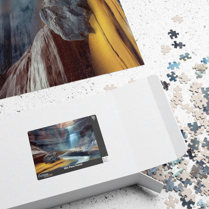 Waterfall on Mars, Gift from the Dirt (Jigsaw Puzzle)