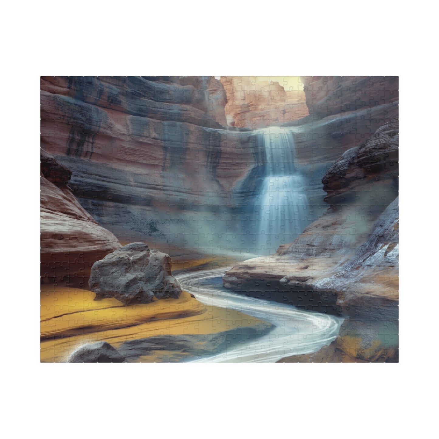 Waterfall on Mars, Gift from the Dirt (Jigsaw Puzzle)