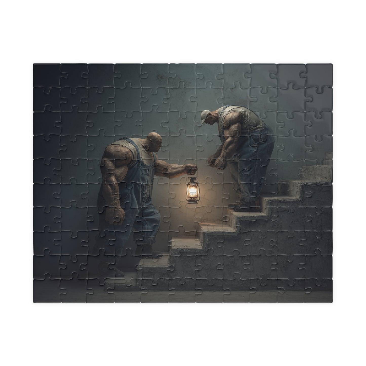 2 Men... 1 Light, The Delicate Burden (Jigsaw Puzzle)