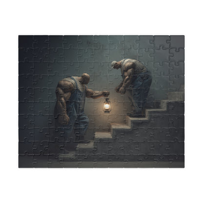 2 Men... 1 Light, The Delicate Burden (Jigsaw Puzzle)