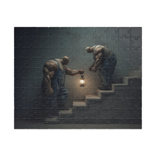 2 Men... 1 Light, The Delicate Burden (Jigsaw Puzzle)