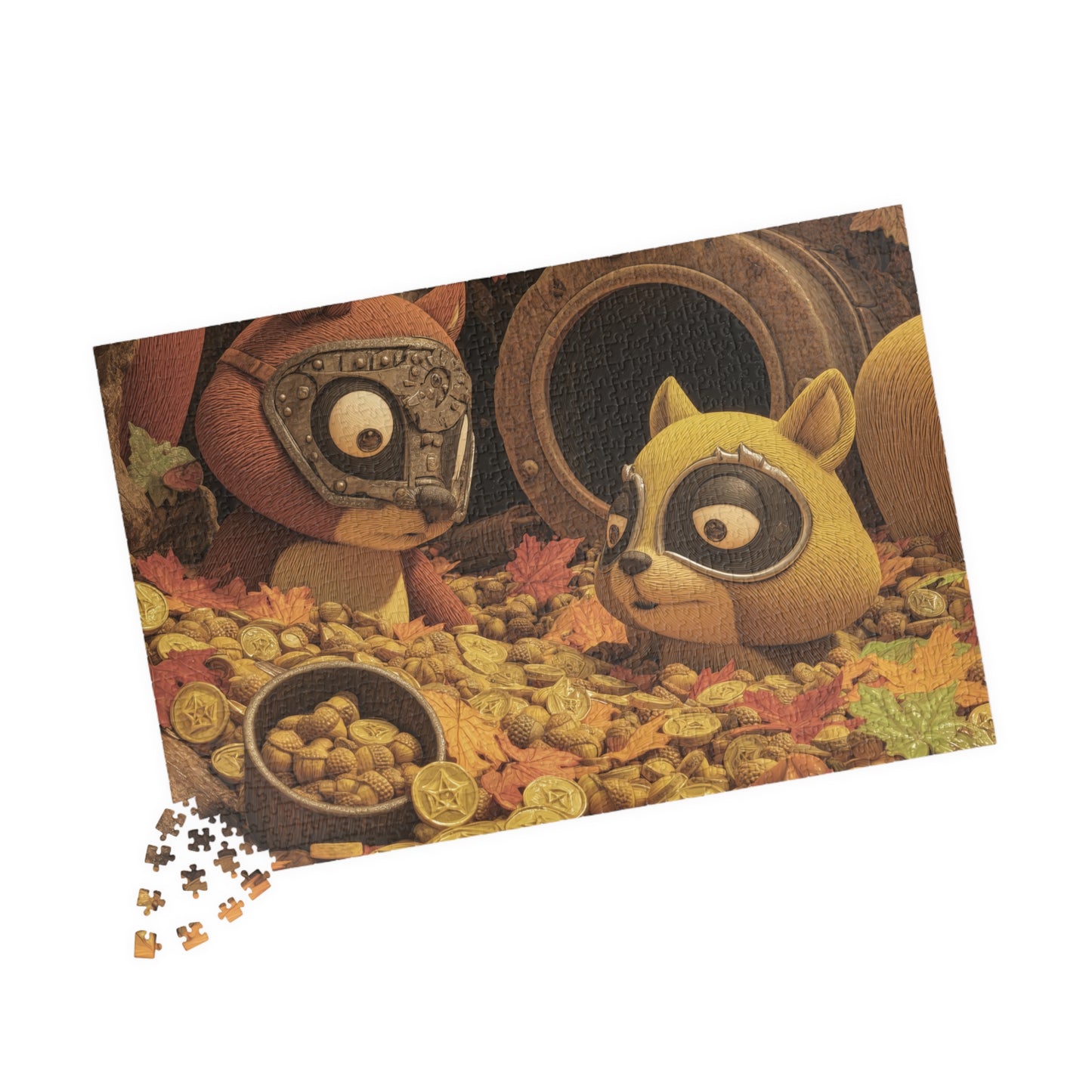 Scavenging For Winter, The Great Acorn Heist (Jigsaw Puzzle)