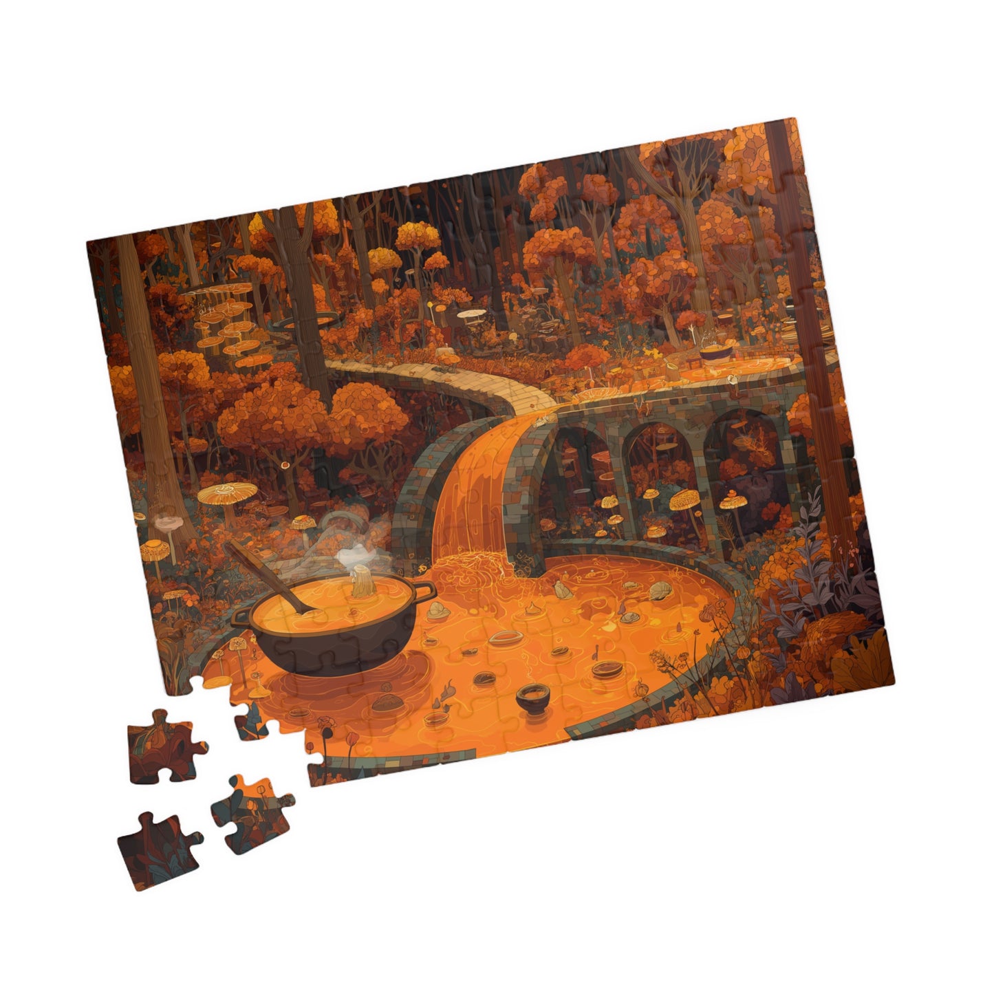 Pumpkin Flavored Forest, The Autumn Kitchen (Jigsaw Puzzle)