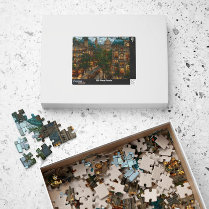 Reflections of a Golden Hour, French Landscape (Jigsaw Puzzle)