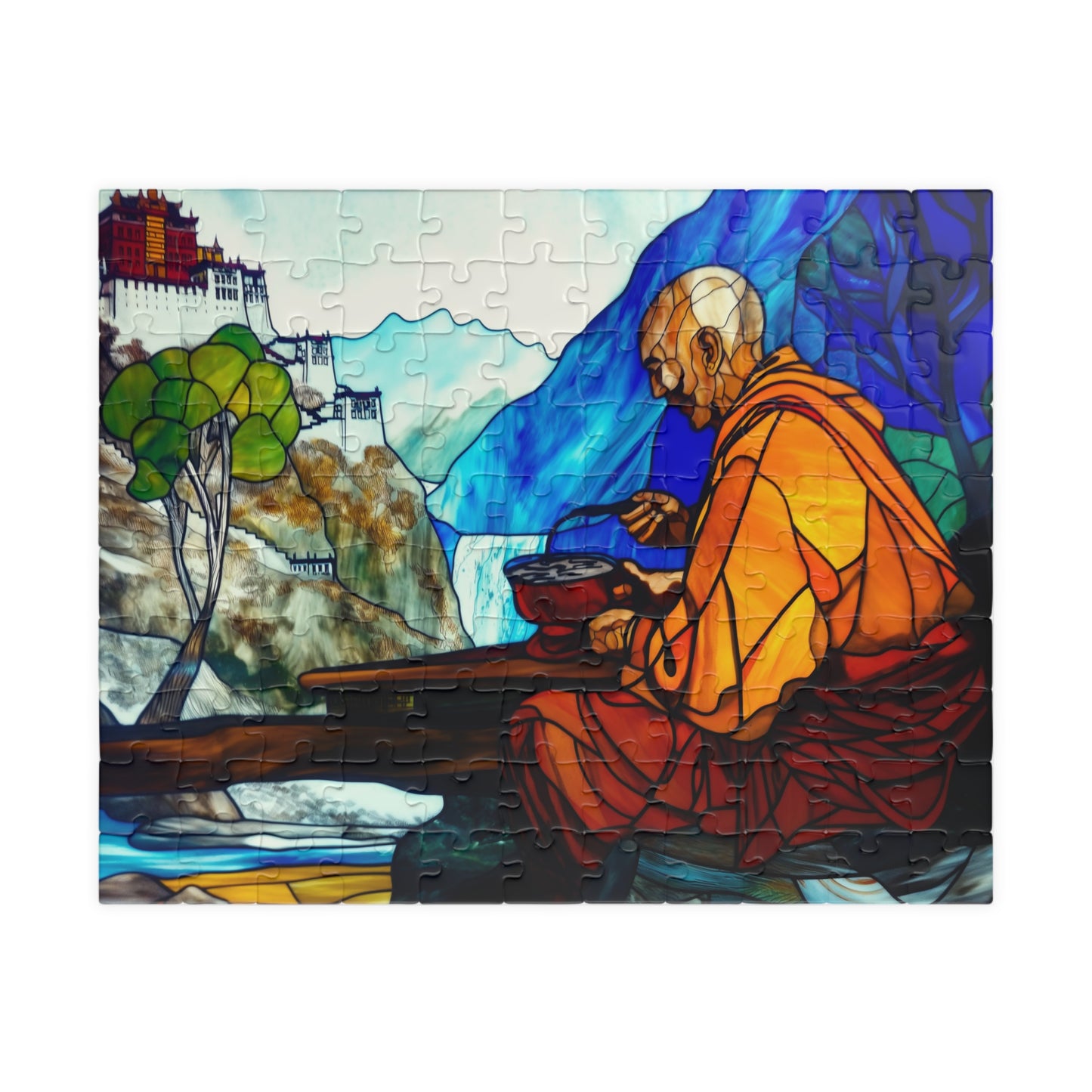 Meditative Offering, A Monk's Day (Jigsaw Puzzle)