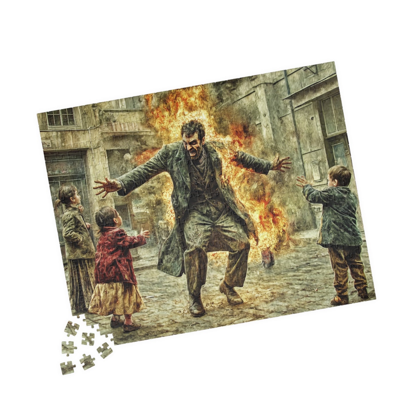 Spontaneous Combustion, A Street Show (Jigsaw Puzzle)
