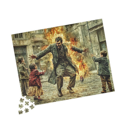 Spontaneous Combustion, A Street Show (Jigsaw Puzzle)