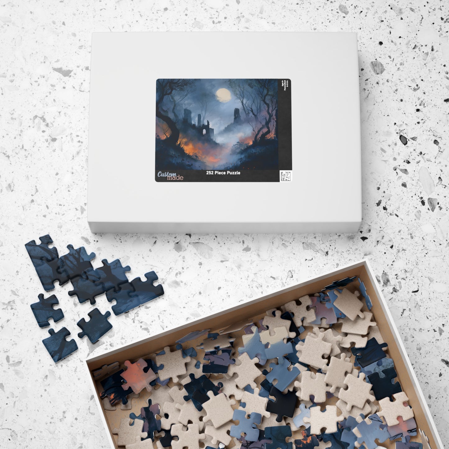 Twilight Among the Ruins, Whispers Beneath the Moon (Jigsaw Puzzle)
