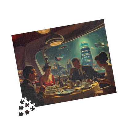 Nostalgic Tomorrow, Dinner in Space (Jigsaw Puzzle)
