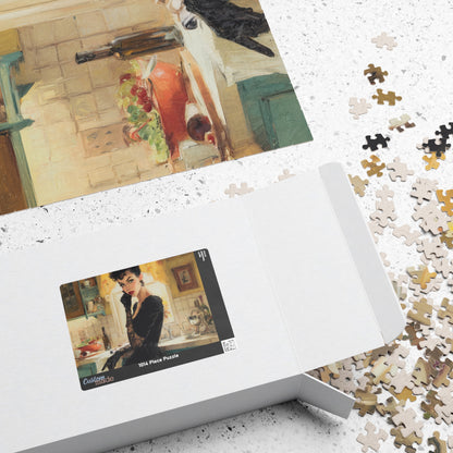 The Gothic Homemaker's Secret, Domestic Noir Elegance (Jigsaw Puzzle)