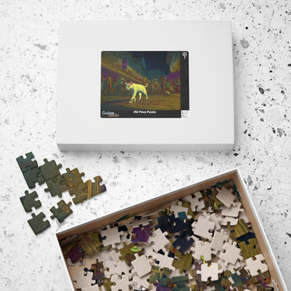 Ghost Cat on Bourbon Street, Nightwalker (Jigsaw Puzzle)