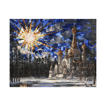 Silent Temple of the North, Frostbound Glory (Jigsaw Puzzle)
