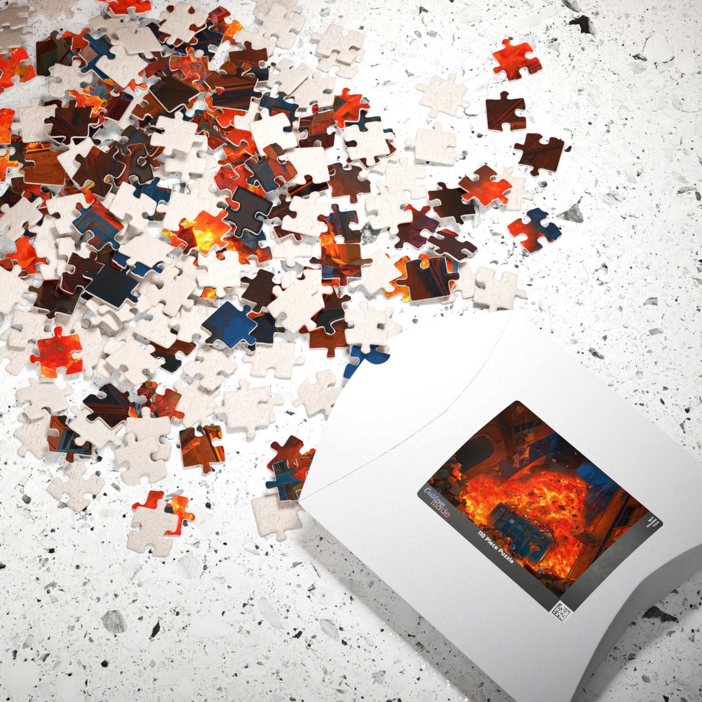 Getting Ready For Work, The Great Dumpster Fire (Jigsaw Puzzle)