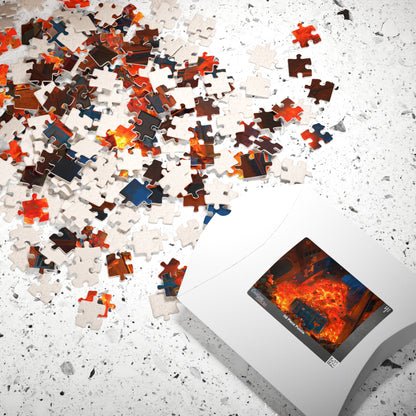 Getting Ready For Work, The Great Dumpster Fire (Jigsaw Puzzle)