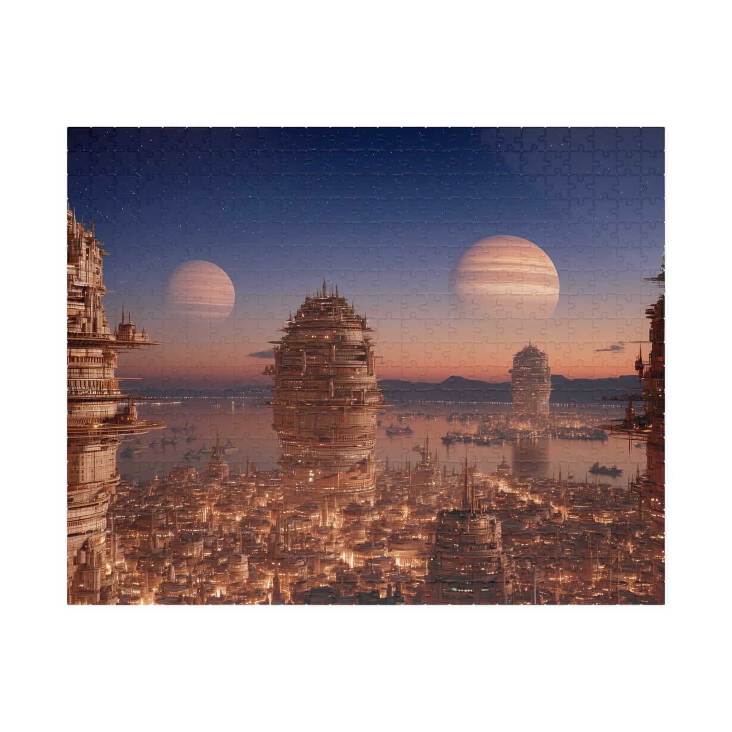 Utopian Orbit, Cosmic City (Jigsaw Puzzle)