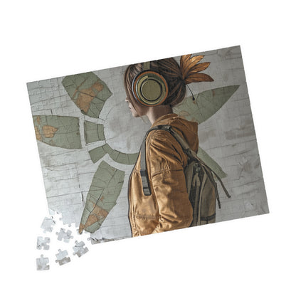 Urban Bloom,  A Modern Muse in Motion (Jigsaw Puzzle)