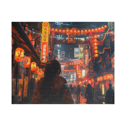 Beneath The Neon Sky, A Walk in 2212 (jigsaw puzzle)