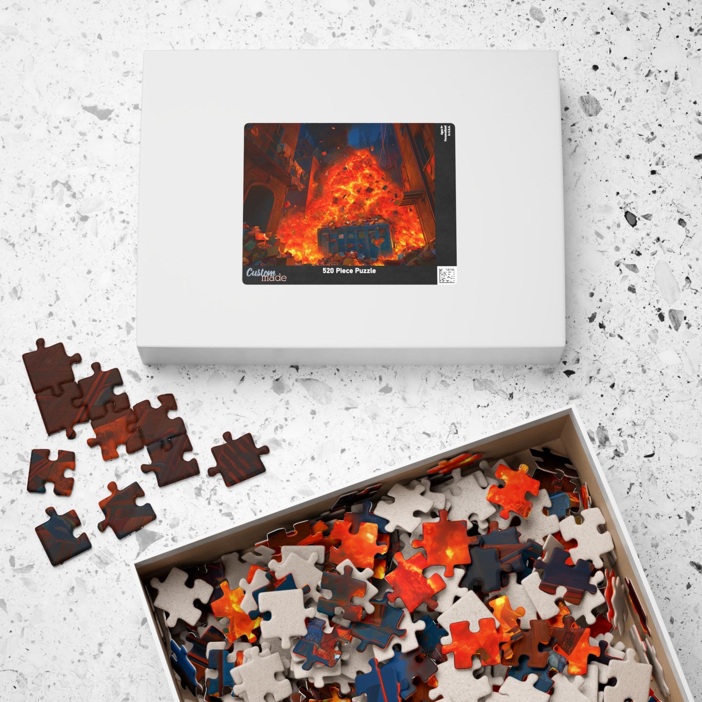 Getting Ready For Work, The Great Dumpster Fire (Jigsaw Puzzle)