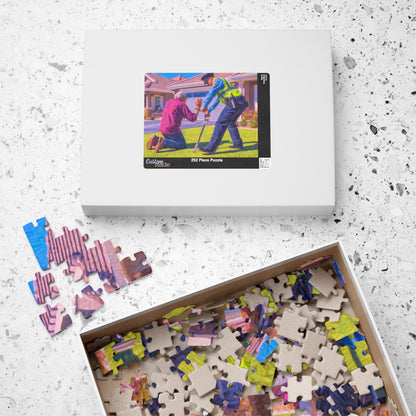 HOA Lawn Order, Suburban Justice (Jigsaw Puzzle)