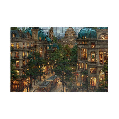 Reflections of a Golden Hour, French Landscape (Jigsaw Puzzle)