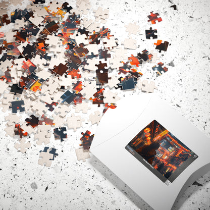 Beneath The Neon Sky, A Walk in 2212 (jigsaw puzzle)