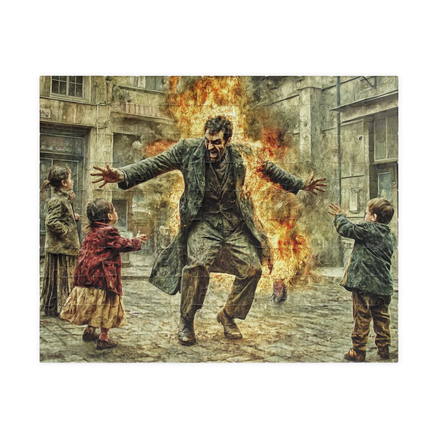 Spontaneous Combustion, A Street Show (Jigsaw Puzzle)
