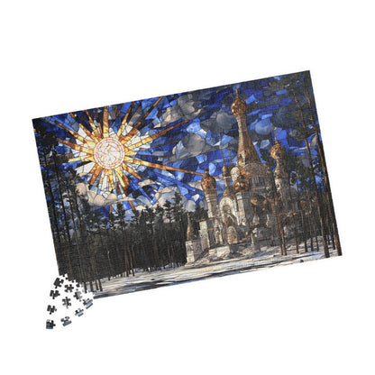 Silent Temple of the North, Frostbound Glory (Jigsaw Puzzle)