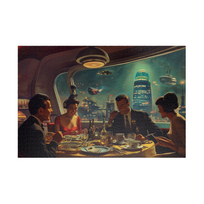 Nostalgic Tomorrow, Dinner in Space (Jigsaw Puzzle)