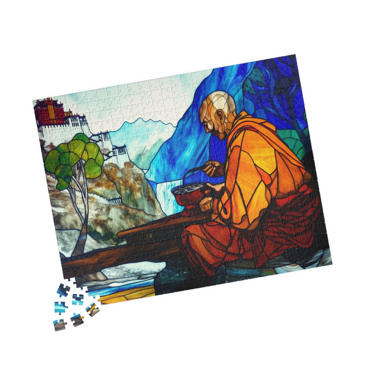 Meditative Offering, A Monk's Day (Jigsaw Puzzle)