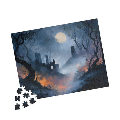 Twilight Among the Ruins, Whispers Beneath the Moon (Jigsaw Puzzle)